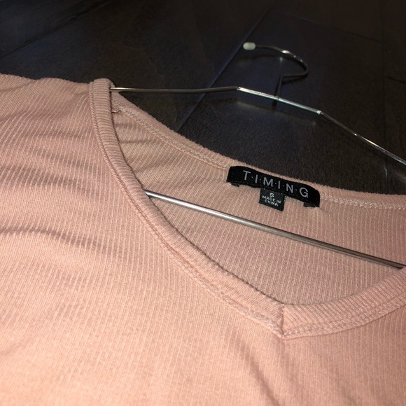 ribbed light pink top - Picture 4 of 4